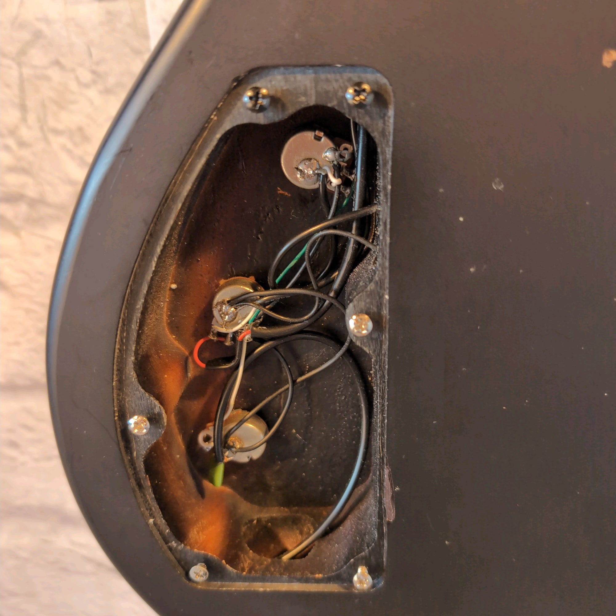 fesley FLP350 Missing Control Cover Electric Guitar