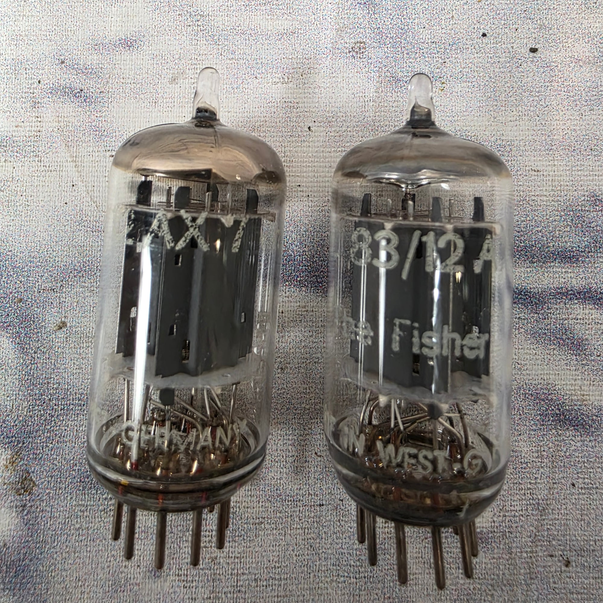 The Fisher 12AX7 Amplifier Tube Pair