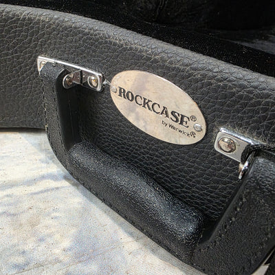 Warwick Rockcase Standard Line Hollow Body Guitar Case Black Tolex Hard Case