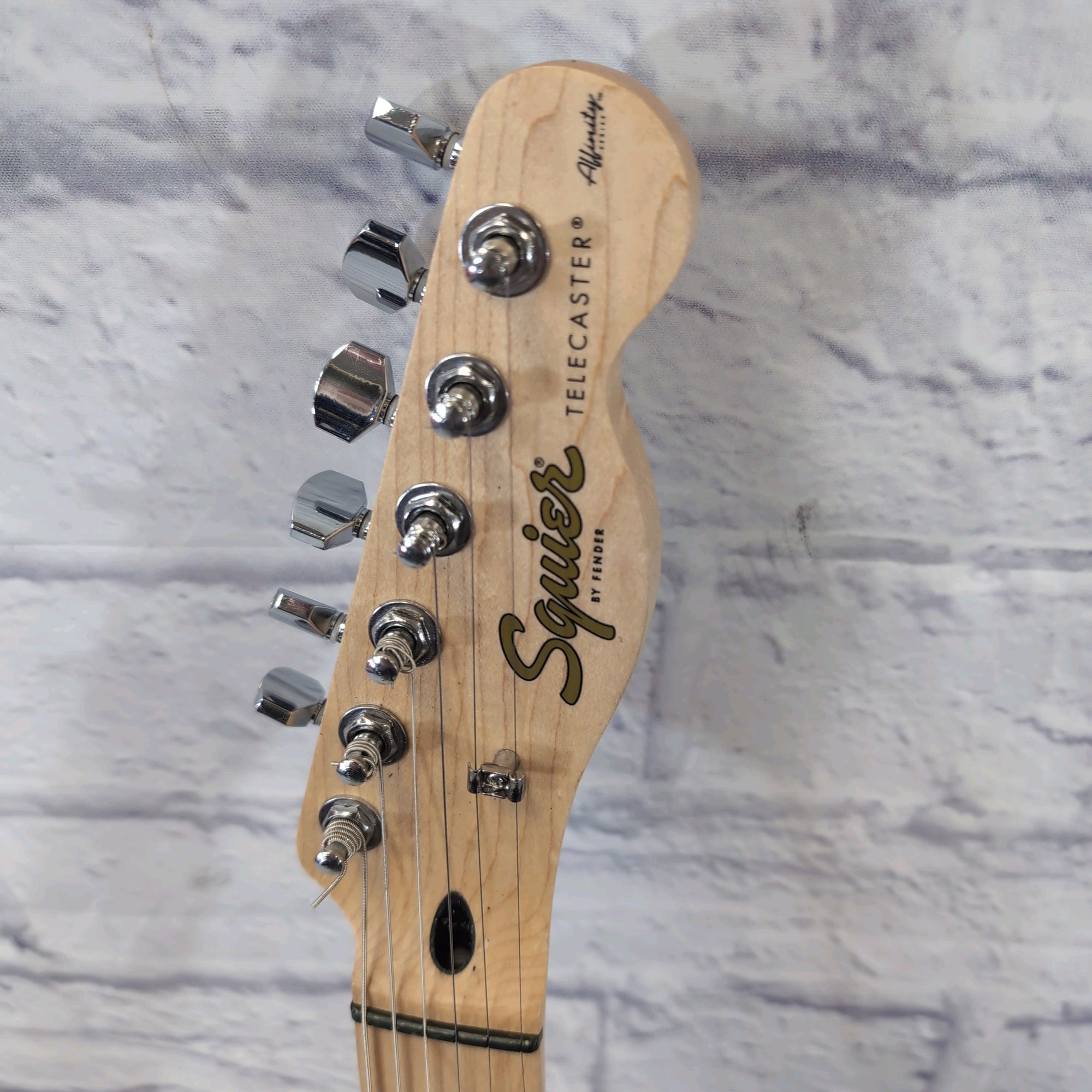 Squier Affinity Telecaster Electric Guitar Relic w/ 1950s Sci Fi Woman Pickguard