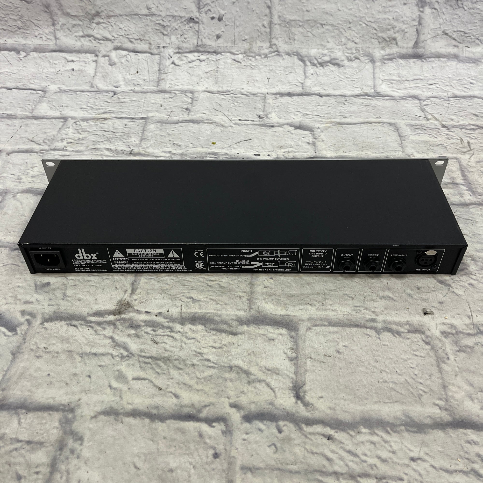 DBX 286S Rack Mic Preamp Processor