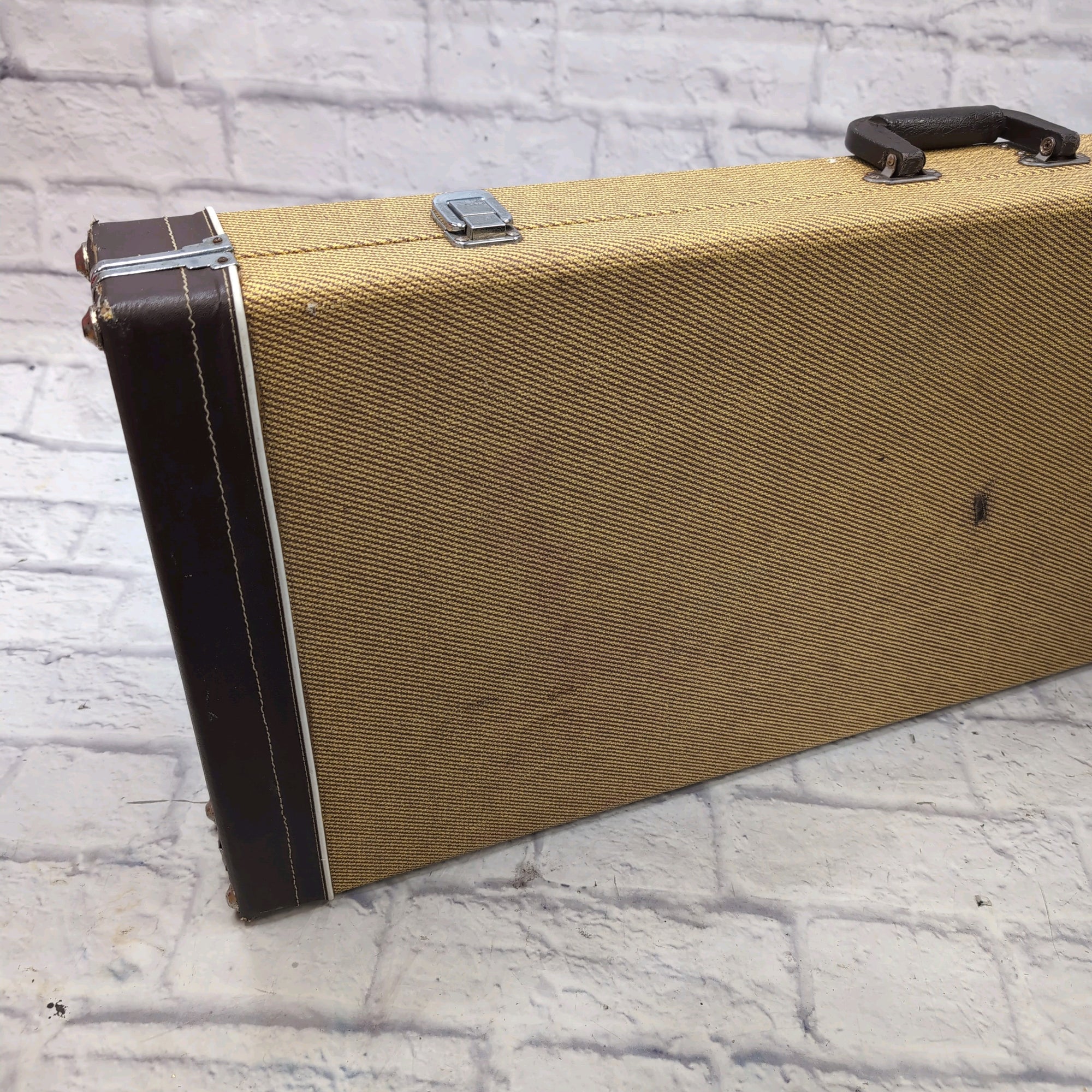 Unknown Tweed Solid Body Electric Guitar Hard Case