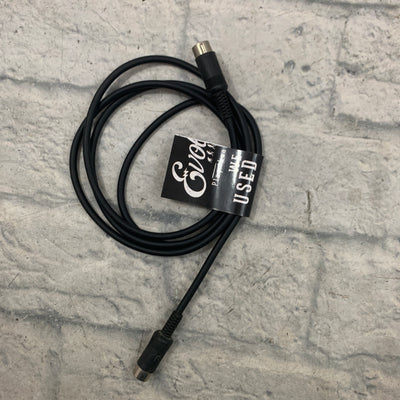 Black 5ft 5-Pin MIDI Cable