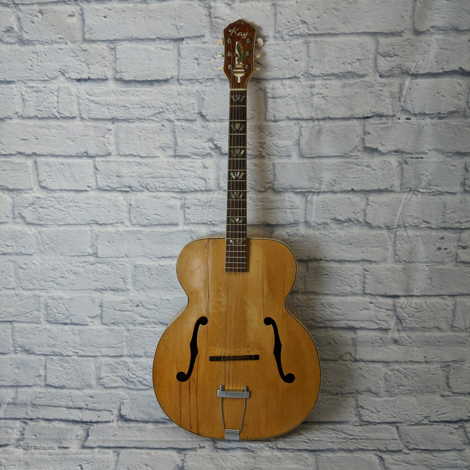 Vintage 1955 Kay P4 Arch top Acoustic Jazzbox Guitar