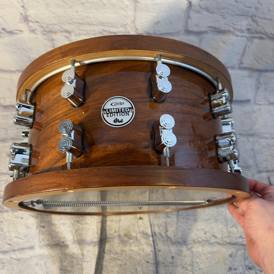 PDP Pacific Drums & Percussion 14x6.5 Maple Walnut Snare Drum with Wood Hoops