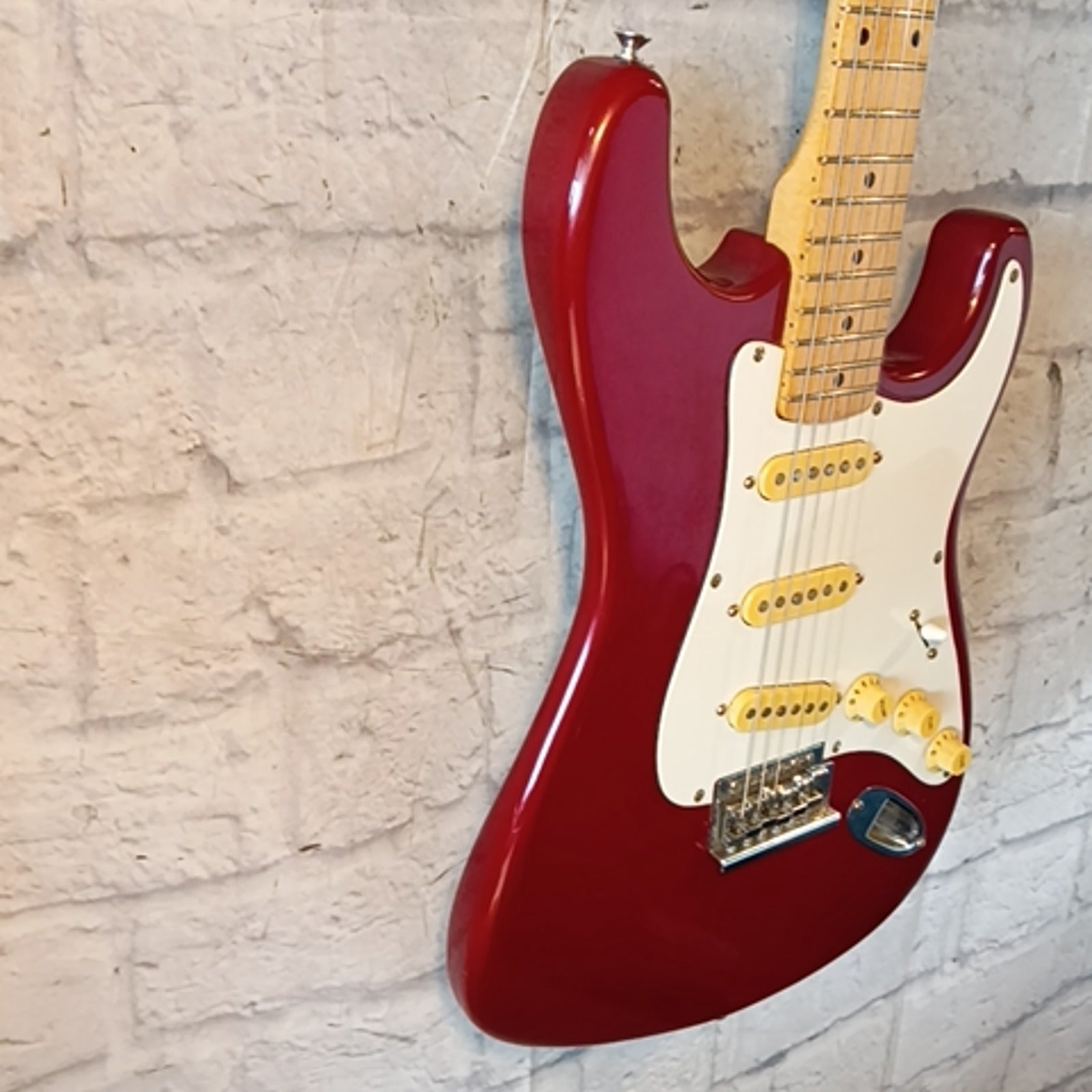 Lotus S-Style Red Electric Guitar with Bullet Truss Rod