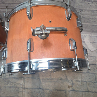 Pearl 1970s Era ( striped finish - model unknown) 3 Piece Drum  Drum Kit