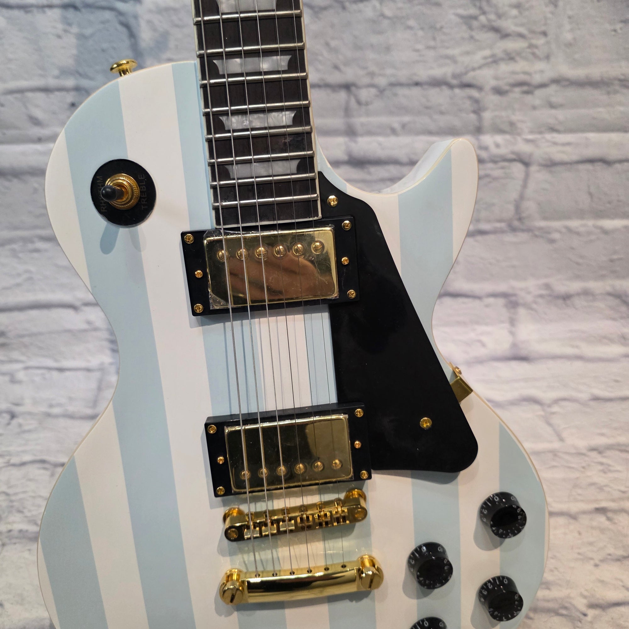 Rafferty Guitars Blue / White LP Style Electric Guitar