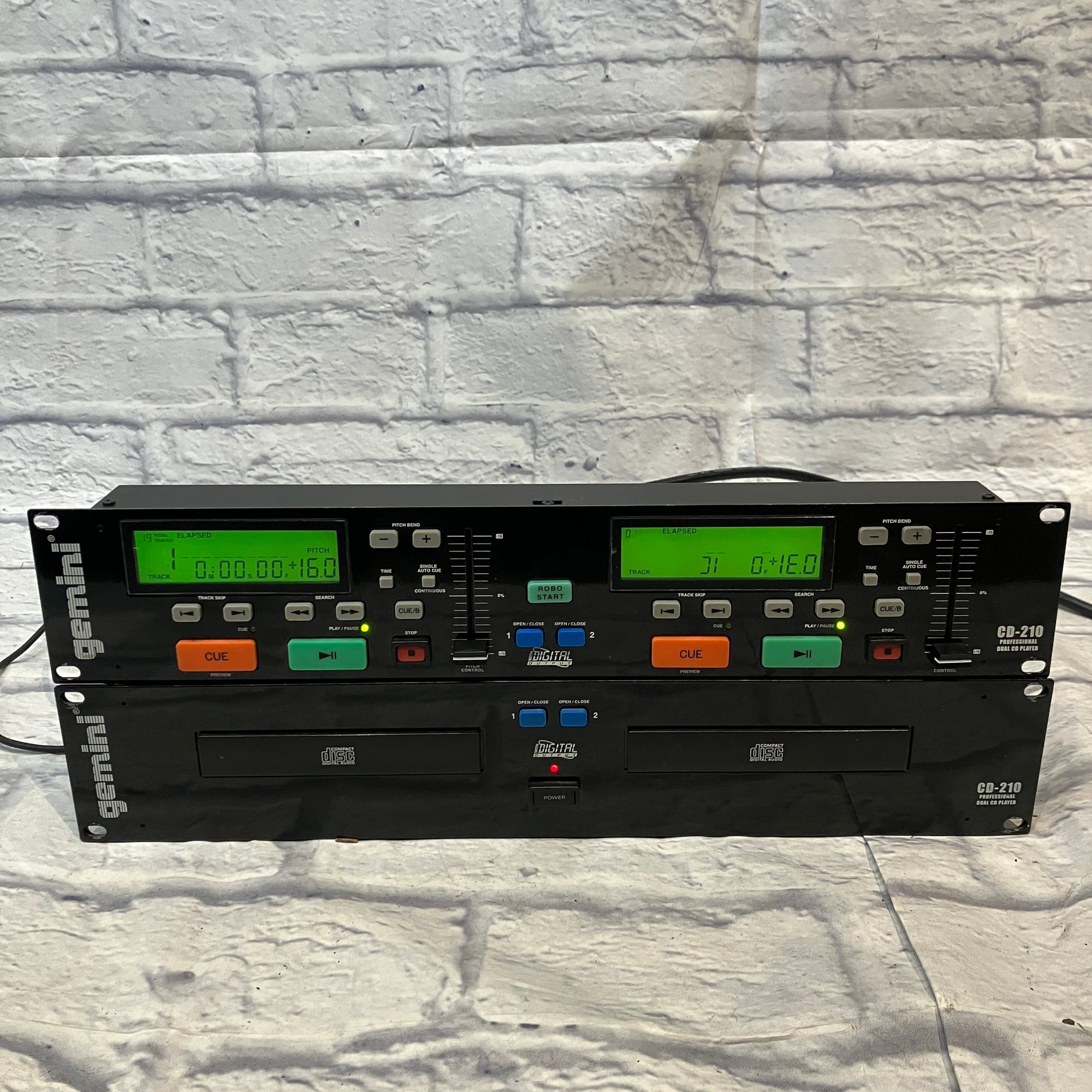 Gemini CD-210 Professional Rackmount Dual CD Player