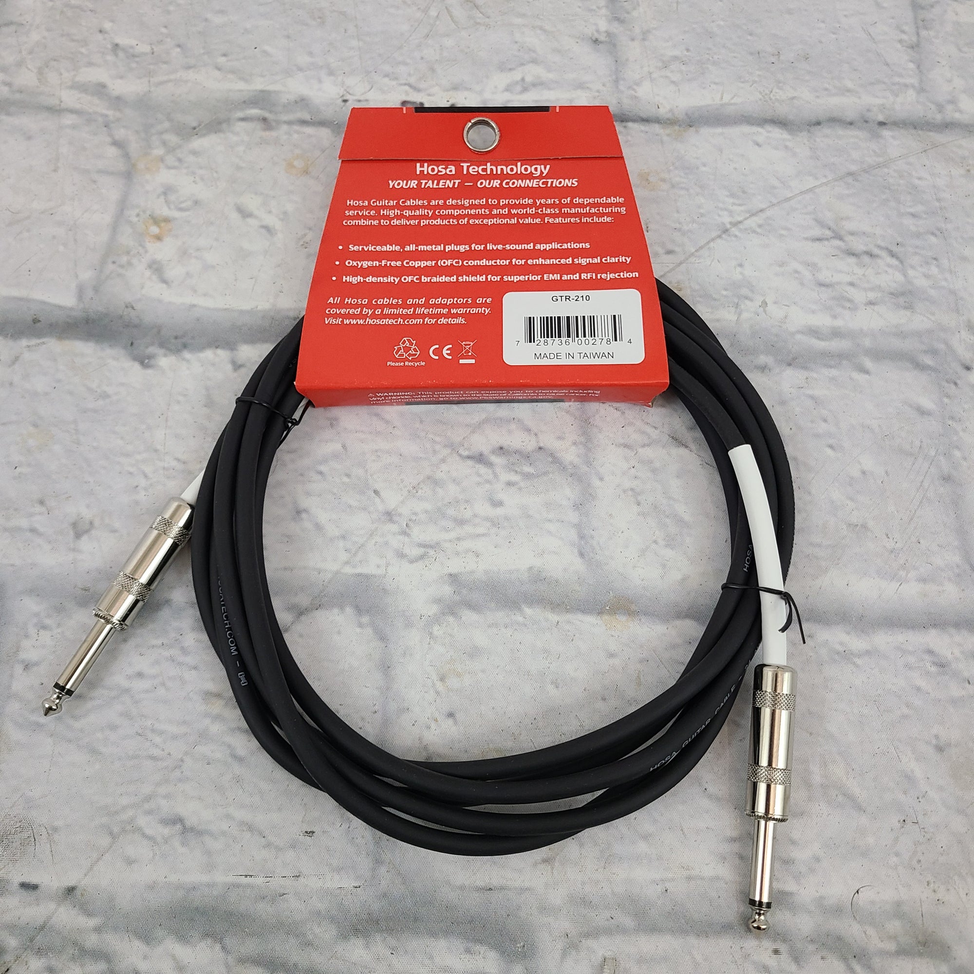 Hosa GTR-210 Instrument Cable 10ft