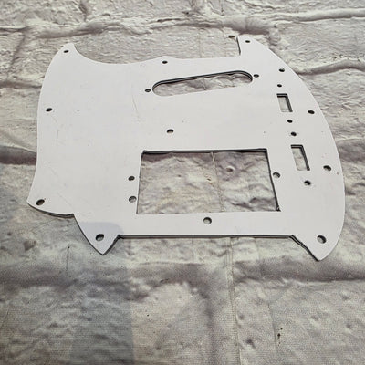 Unknown Fender Off-set Series Mustang Style Pickguard Ivory White Pickguard