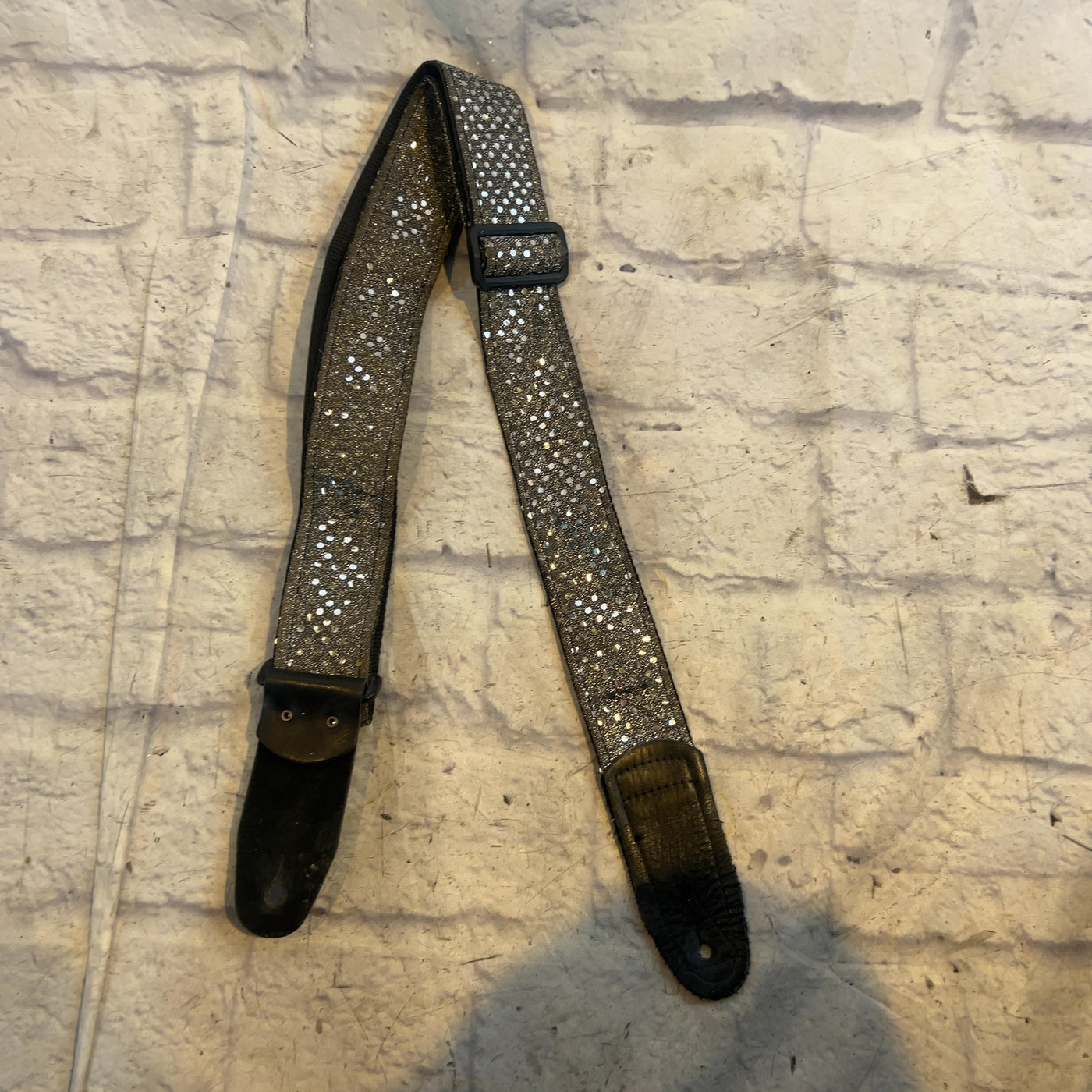 Unknown Black Sequin Guitar Strap