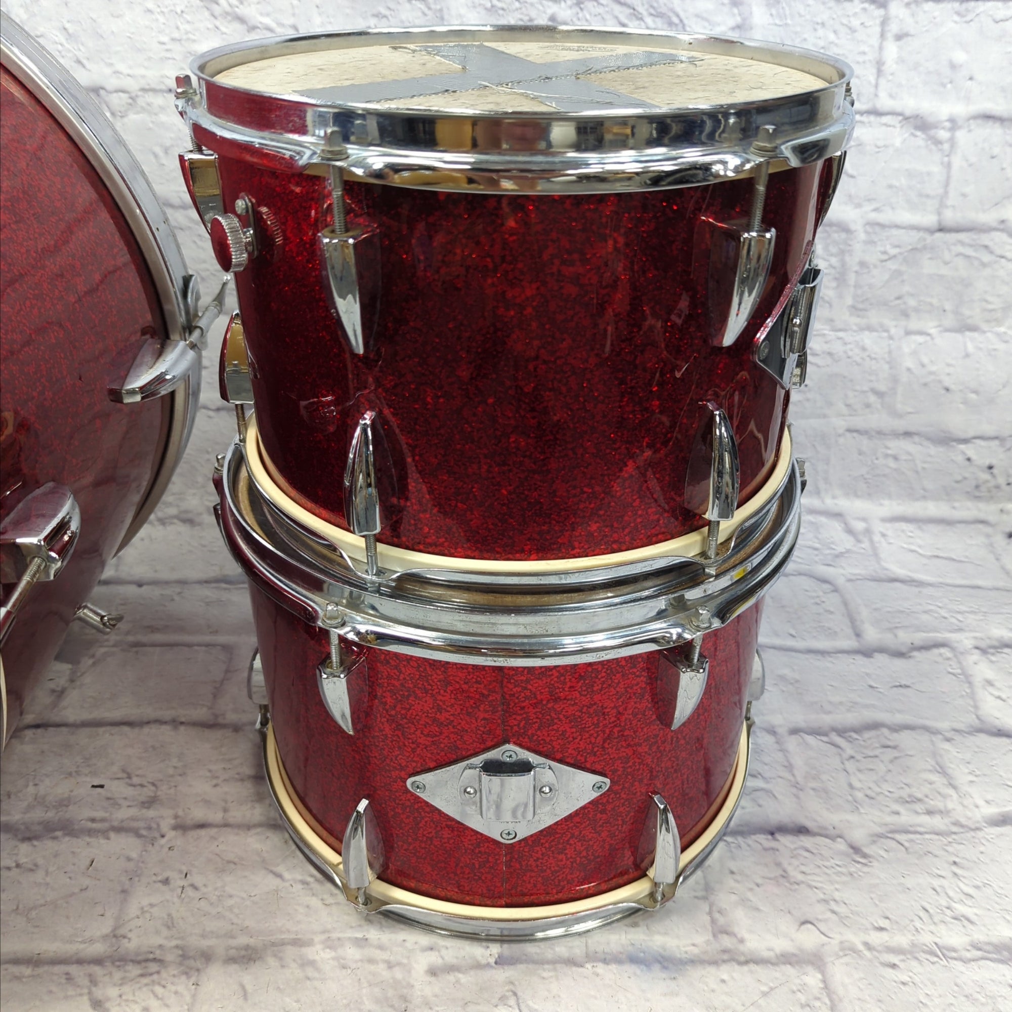 Apollo 3pc Red Sparkle MIJ 1960s Drum Set
