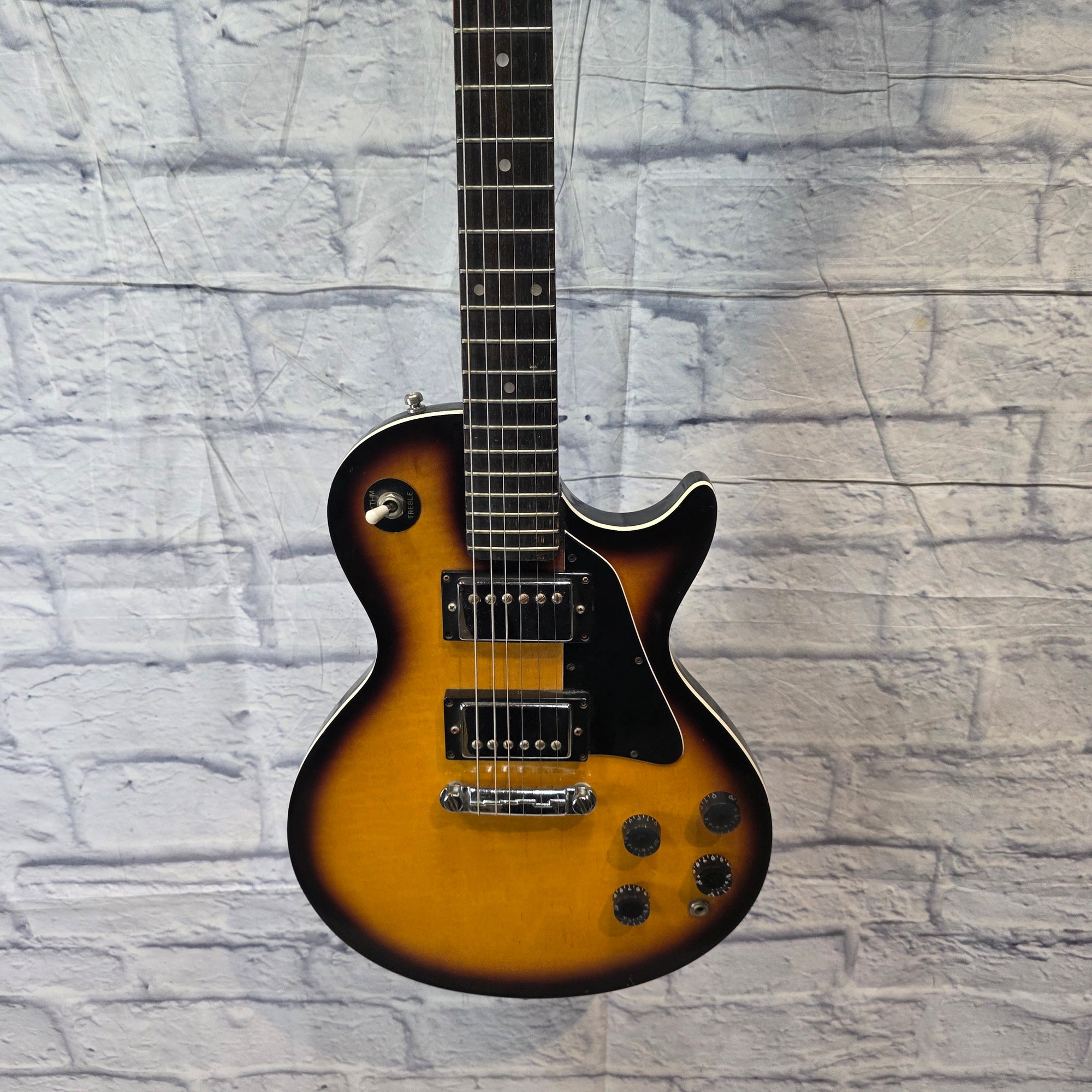 Vintage Drifter 70s Les Paul Copy w/ Wraparound Bridge