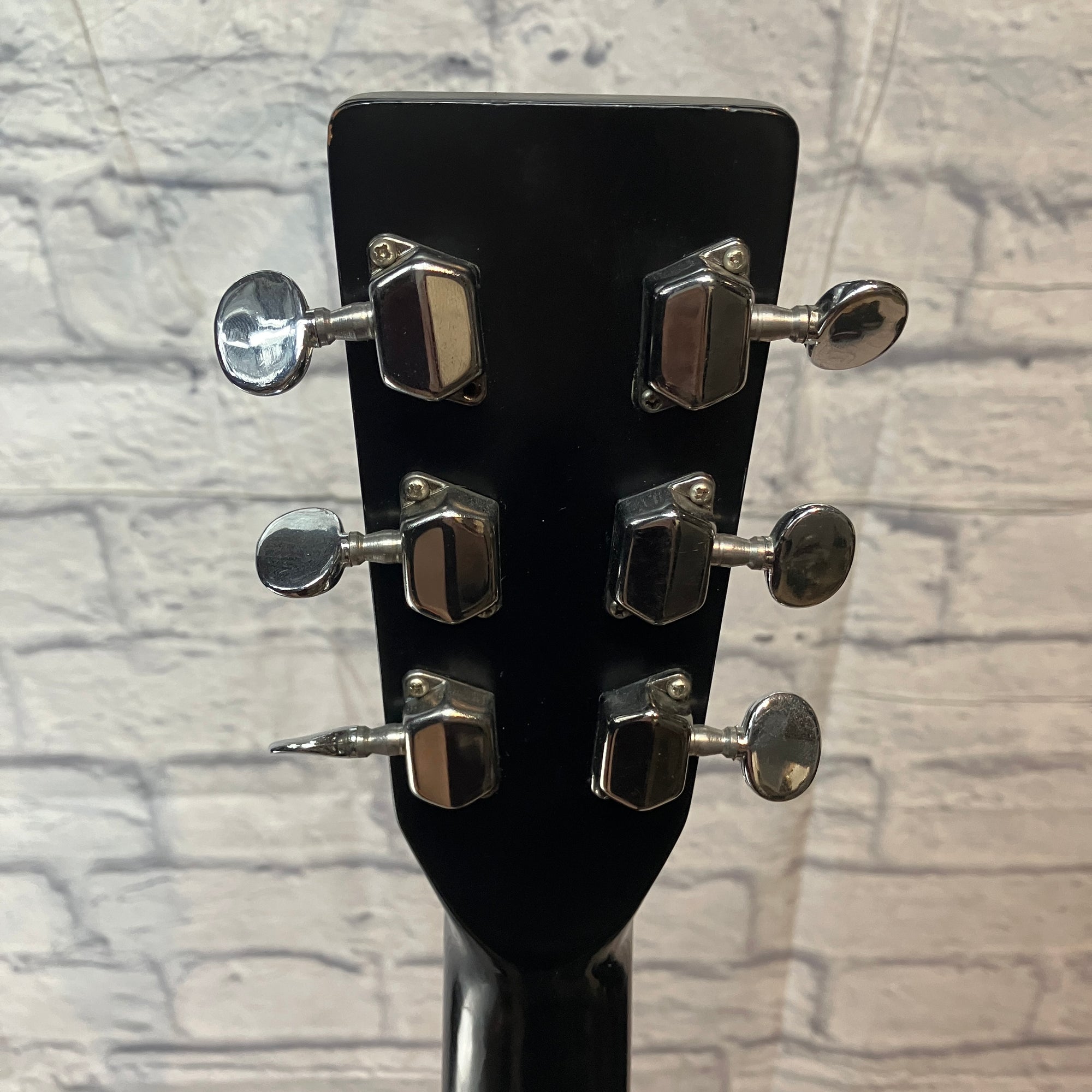 Goya G-314B Vintage 1970s Acoustic Guitar - Black w/ case