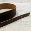 Popov Leathers Leather Guitar Strap Natural (Dee Brown)