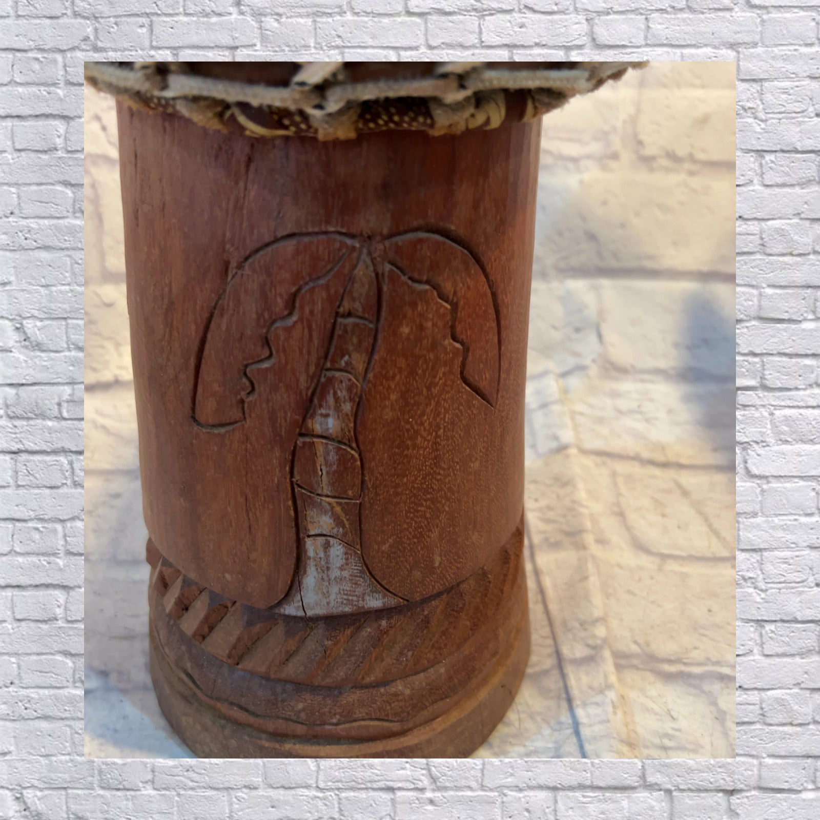 Unknown Hand Carved Djembe