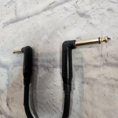 Mogami 10 Inch Patch Cable with Right Angle Ends