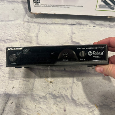 D Debra VM302 Dual Handheld VHF Wireless Microphone Set