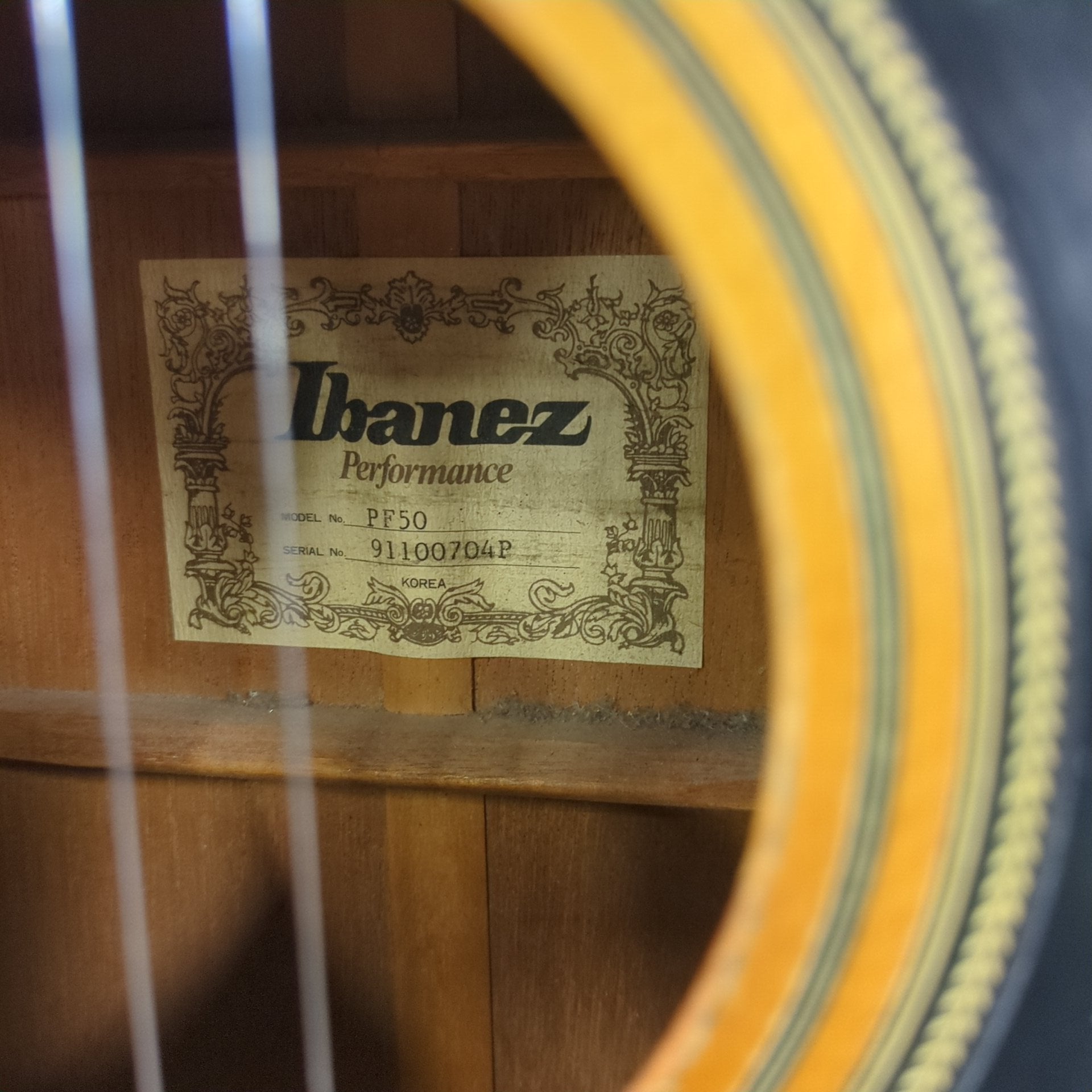 Ibanez PF-50 Dreadnaught Acoustic Made in Korea