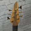 Unknown Custom Made Through Neck 6 String Bass Guitar