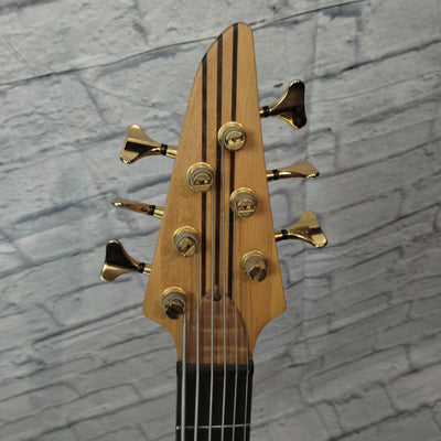 Custom Made Through Neck 6 String Bass Guitar
