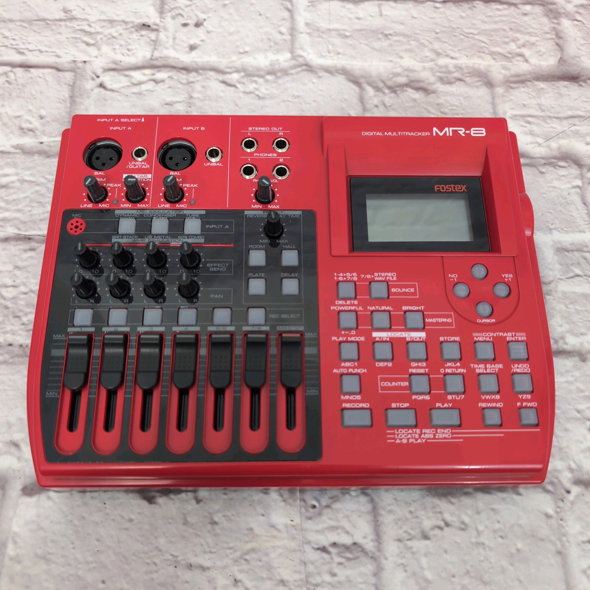 Fostex MR-8 Digital 8 Track Recorder w/ Case, Manual, Extra Flash Memory Cards