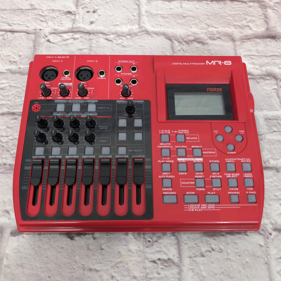 Fostex MR-8 Digital 8 Track Recorder w/ Case, Manual, Extra Flash Memory Cards