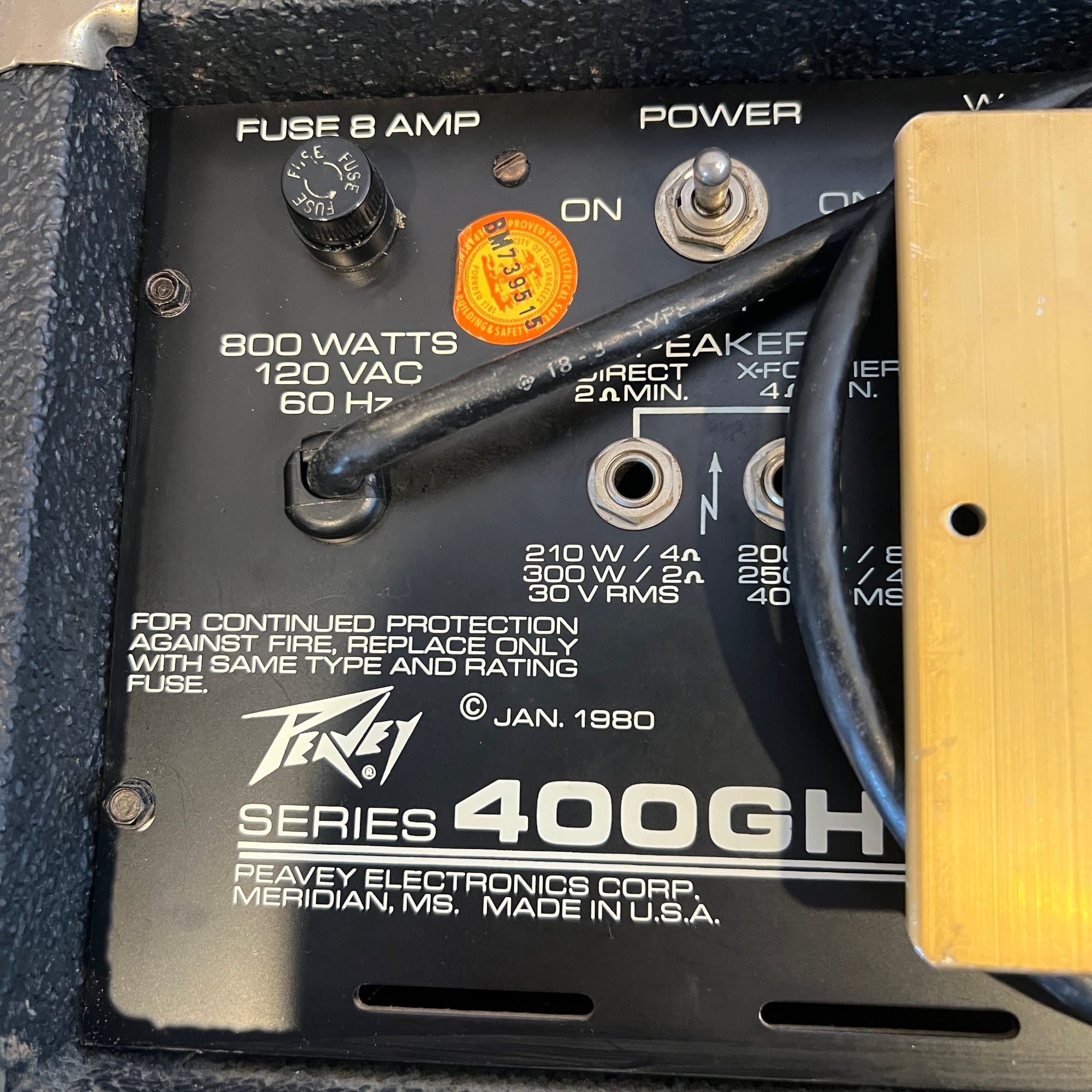Peavey Musician MkIII 400 with Footswitch