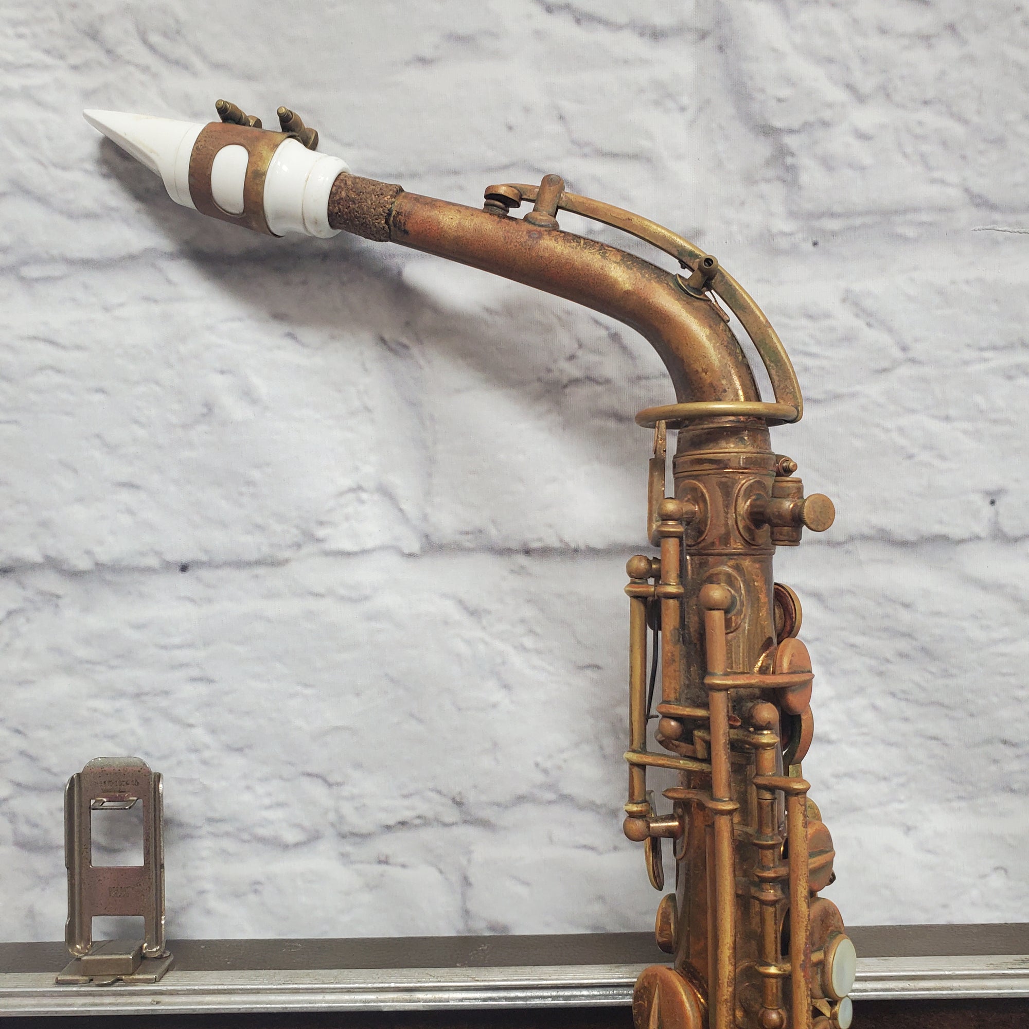 Vintage Buescher True Tone Low Pitch Saxophone 1920s with Original Case -143730