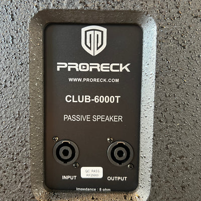Proreck Club 6000 Series Subwoofer Pair