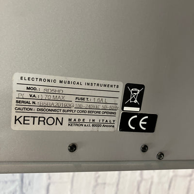 Ketron SD5 Digital Arranger Workstation Keyboard