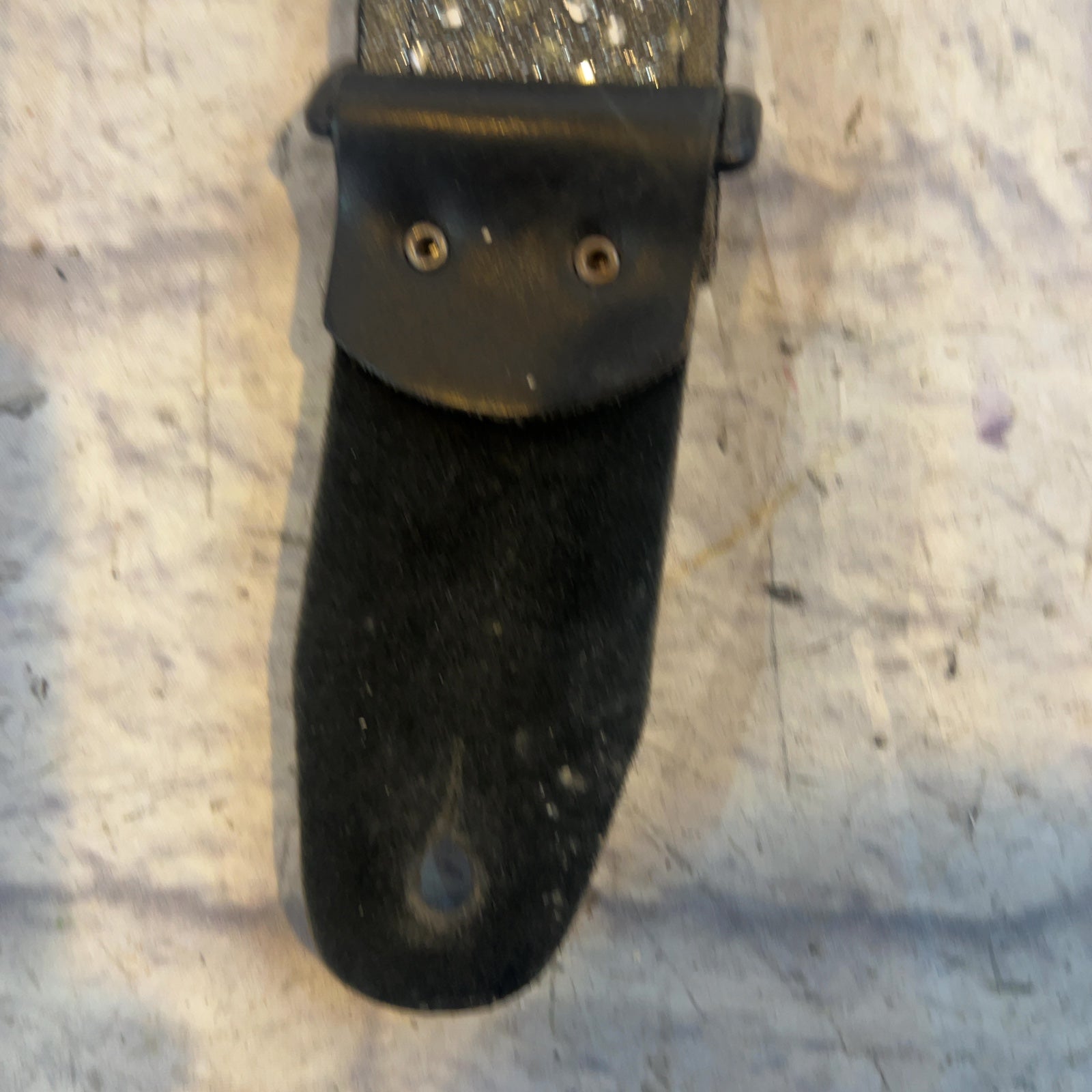 Unknown Black Sequin Guitar Strap