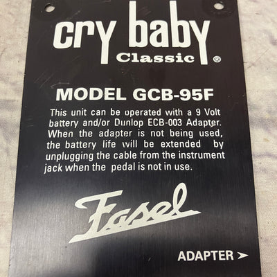 Dunlop GCB-95F Crybaby Base Plate