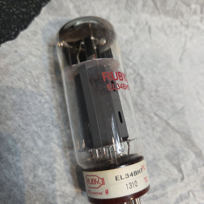 Ruby EL34BHT Pair Amplifier Tubes