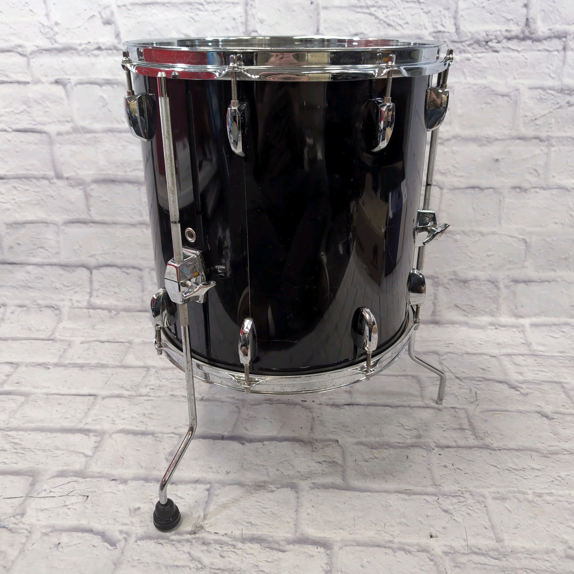 Pearl 14 Export Floor Tom Black 14x14"