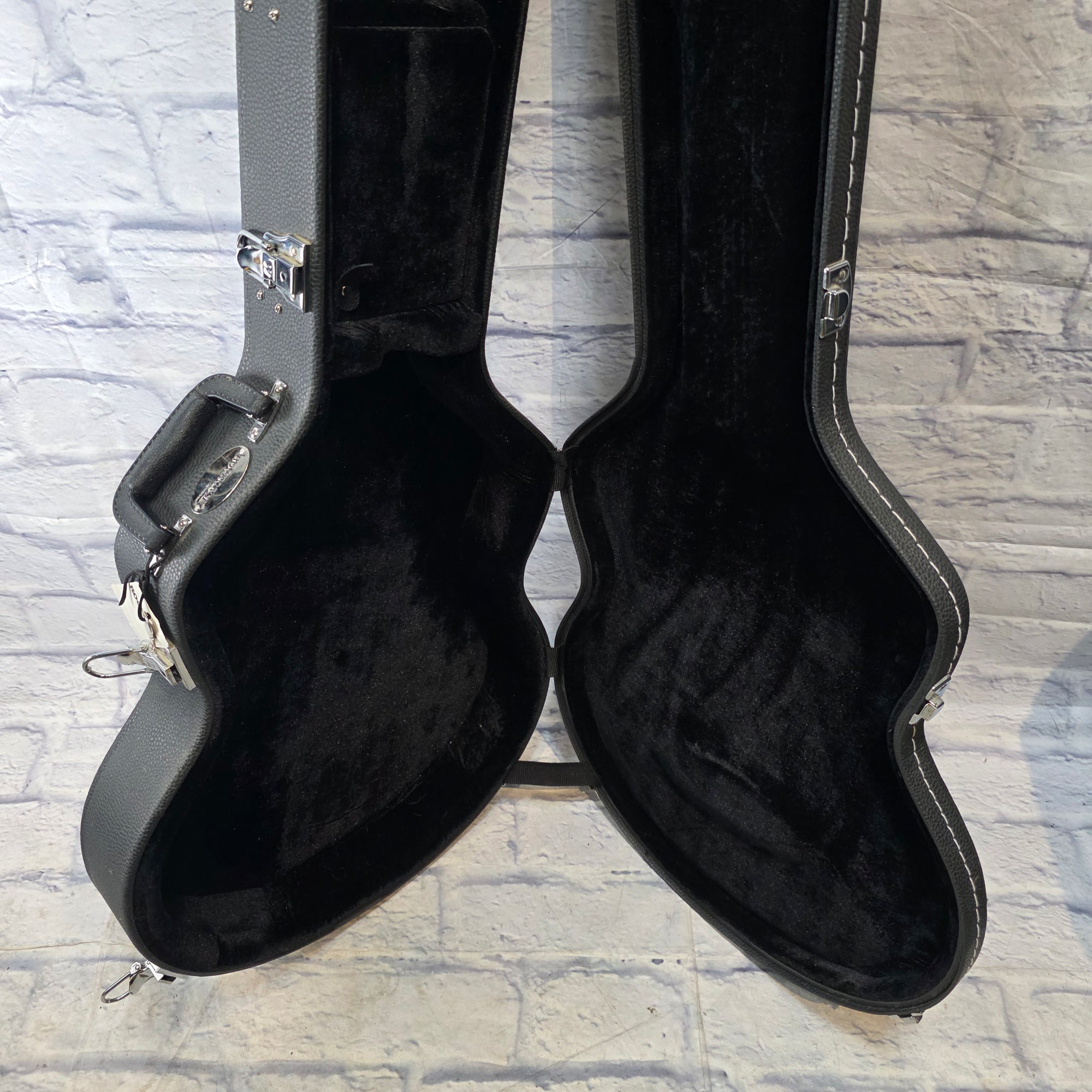 Warwick Rockcase Standard Line Hollow Body Guitar Case Black Tolex Hard Case