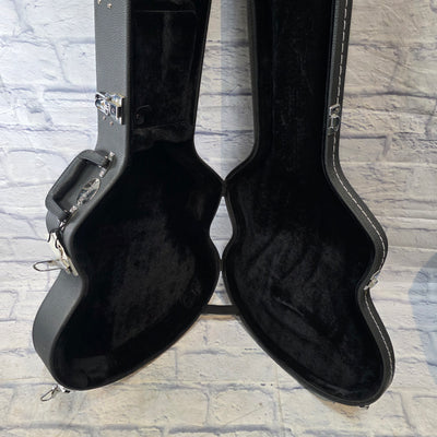 Warwick Rockcase Standard Line Hollow Body Guitar Case Black Tolex Hard Case