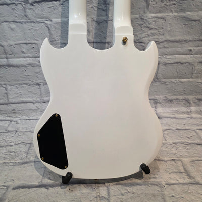 Rafferty Guitars White Double Neck 12/6 Electric Guitar