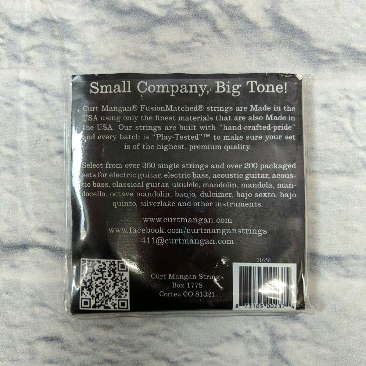 Curt Mangan 16/56 Fusion Matched 80/20 Bronze Resophonic Bluegrass Guitar