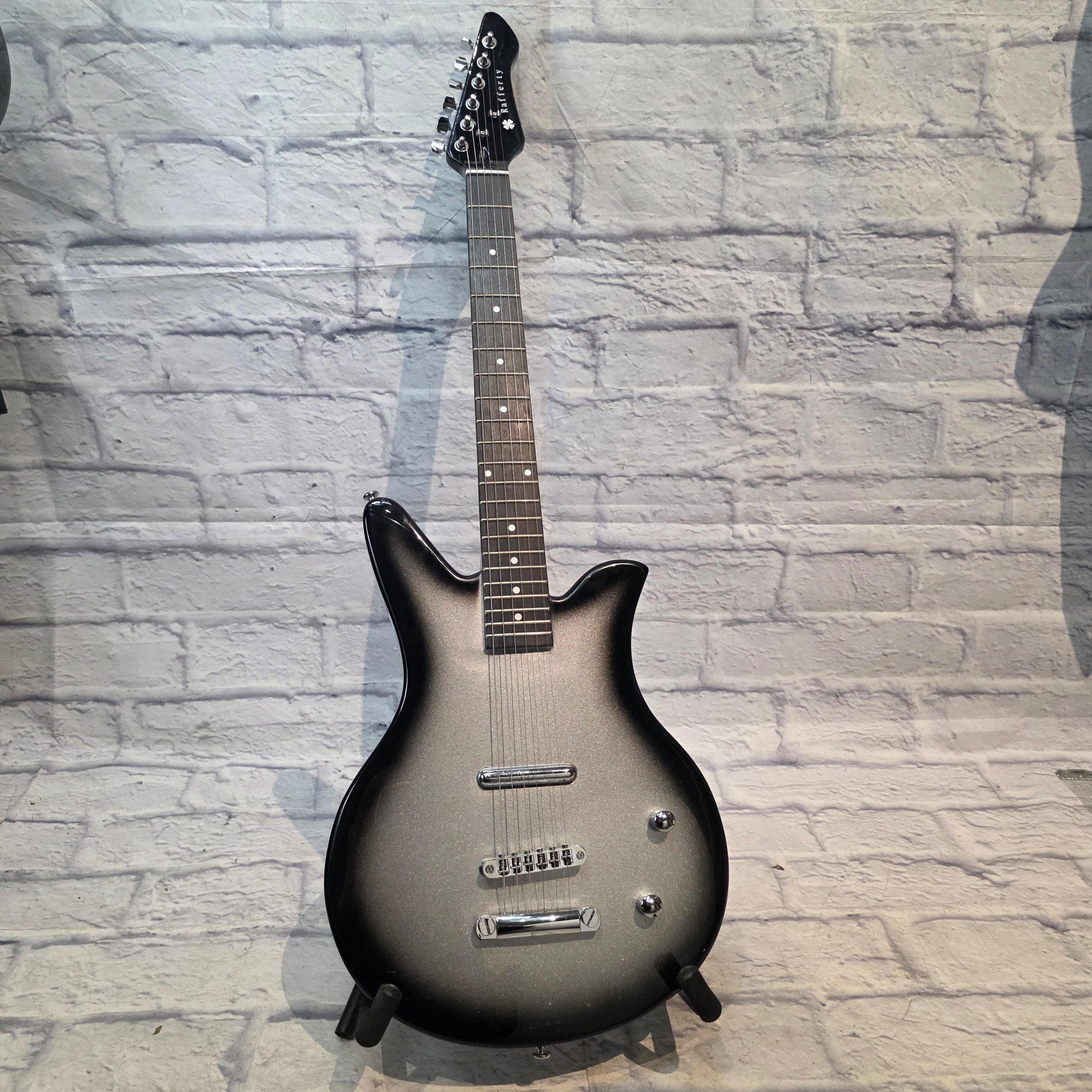 Rafferty Guitars Silver / Black Electric Guitar