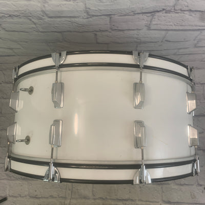 CB Percussion White 26" Marching Bass Drum