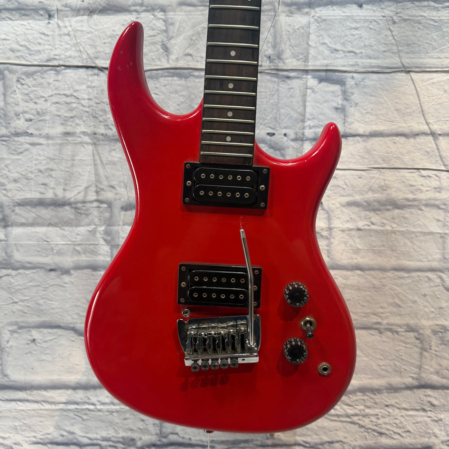 Memphis S2TR 1980s Cherry Red Electric Guitar - AS IS