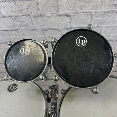 LP Latin Percussion Tito Puente Timbale Set with Stand and Clamp