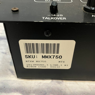 MTX MX750 Rackmount DJ Mixer