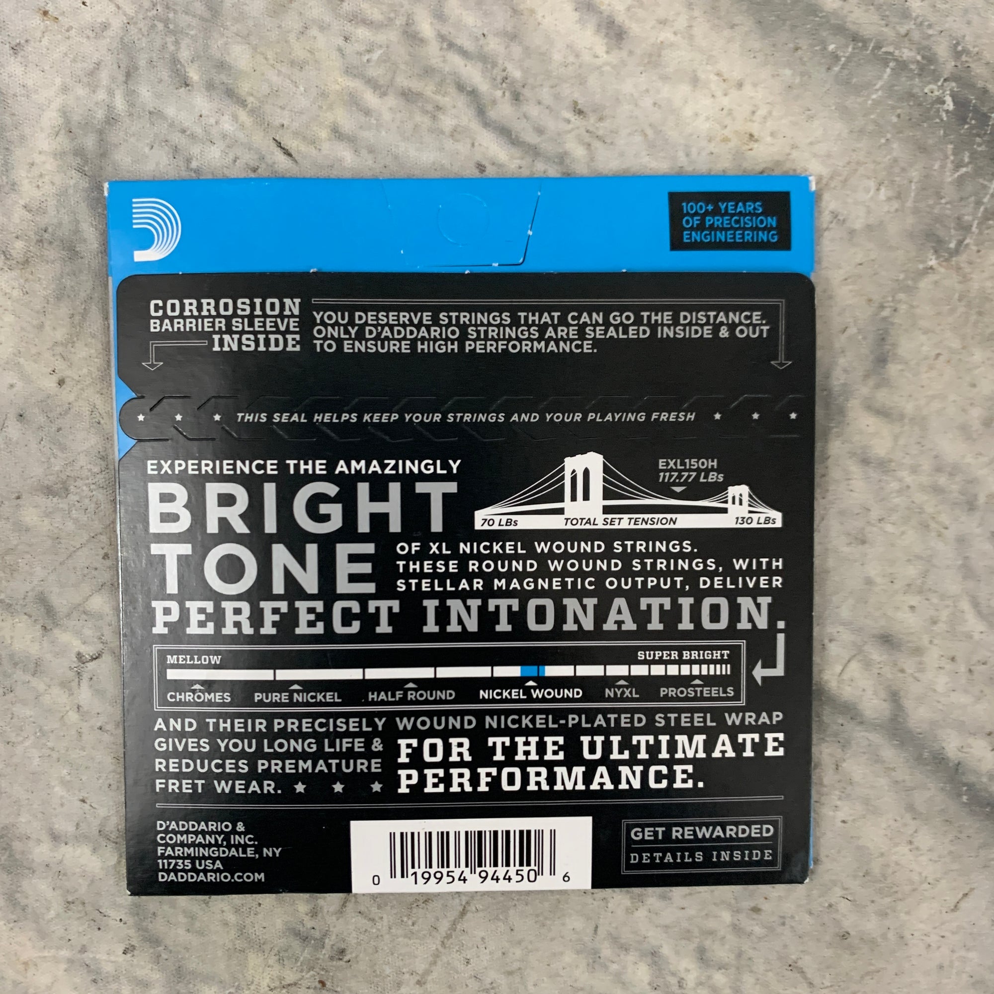 D'Addario EXL150H Nickel Wound High Strung / Nashville Electric Guitar Strings 10-26