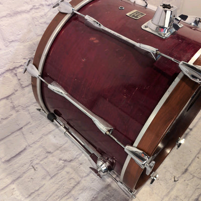 Yamaha 22 x 16" Stage Custom Bass Drum 1990s Indonesia Wine Red