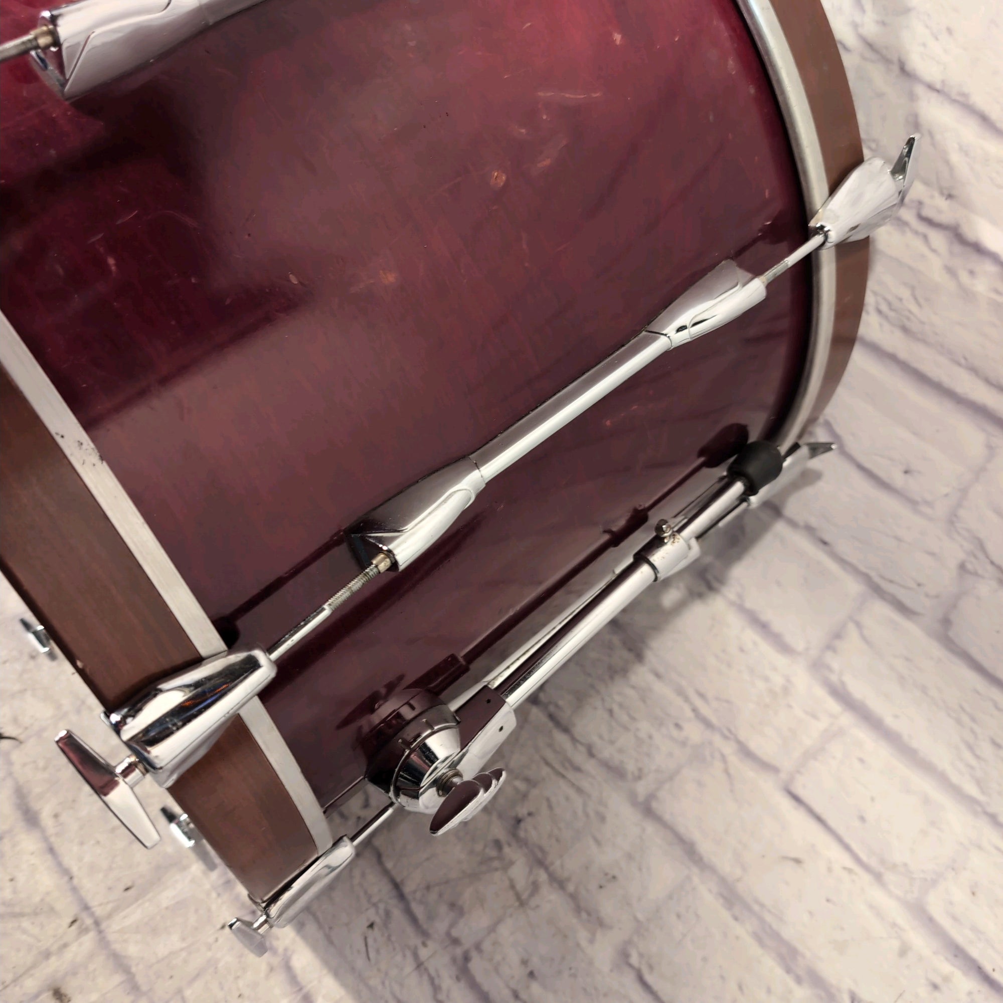 Yamaha 22 x 16" Stage Custom Bass Drum 1990s Indonesia Wine Red