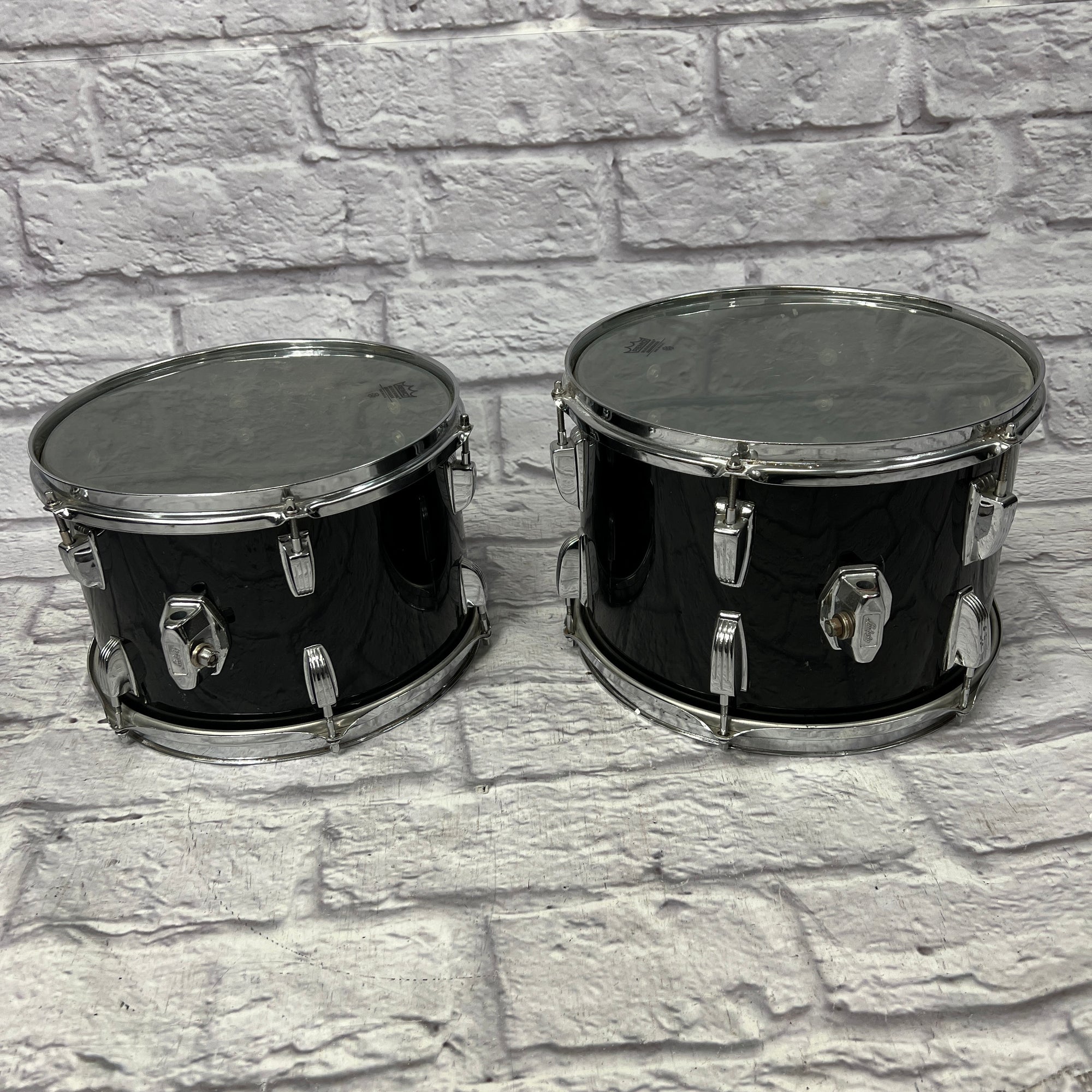 Ludwig Blue Olive Vistalite 12 13 16 22 with 14x5 Snare - Black