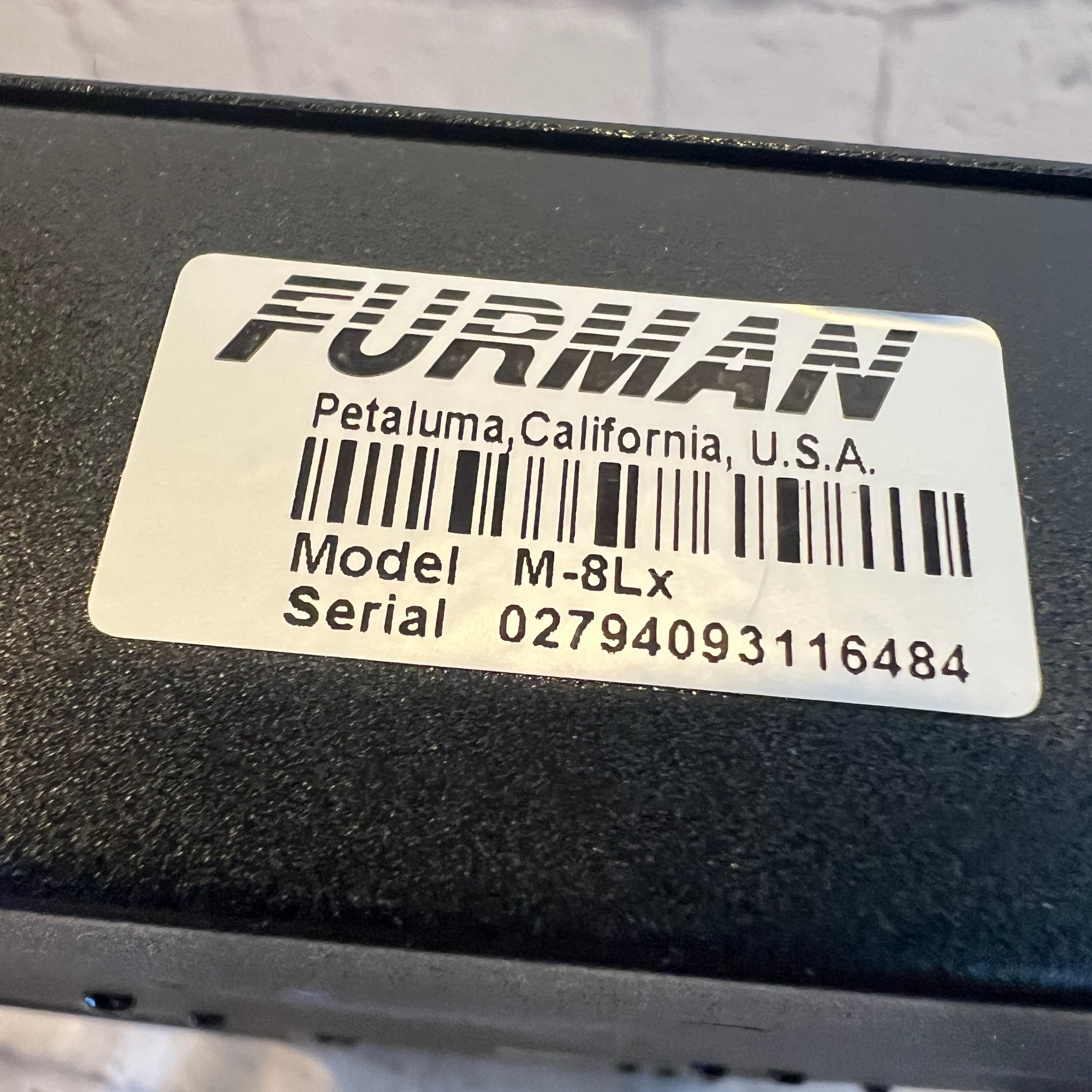 Furman M8LX Power Conditioner with Lights